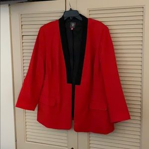 Vince Camuto red tuxedo jacket size 20